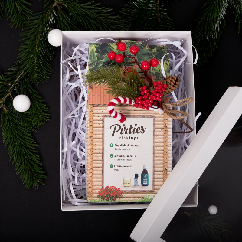 SAUNA SET in a gift box. Eucalyptus Essential Oil, Massage Honey AND Mint essential oil