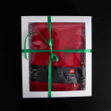 Towel in a gift box, HARVIA, 70 x 140cm, red - 1