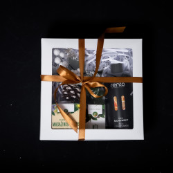 Gift set in a gift box LEMON. Honey, essential oil and fragrance essence 