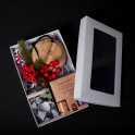 Gift set in a gift box SCENTED WARMTH. A brush, a cup for scents and essential oils - 0