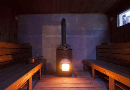 Wood burning sauna heaters