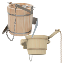 Sauna shower buckets