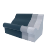 Steam sauna seats