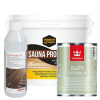 Lacquers and oils for sauna