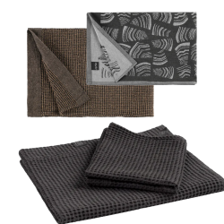 Sauna towels and bench seats