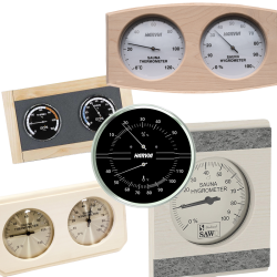 Sauna thermometers and hygrometers