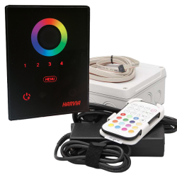 Sauna control panels for lighting