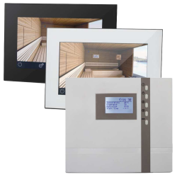 Sauna control panels for steam generators