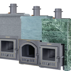 GEFEST woodburning sauna stoves with stone finish