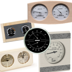 Sauna thermometers and hygrometers