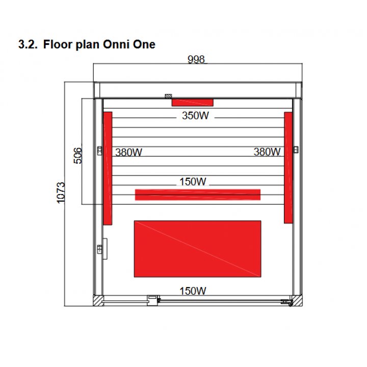 Infrared cabin - HARVIA Onyx One
