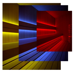 Sauna LED strips, RGB