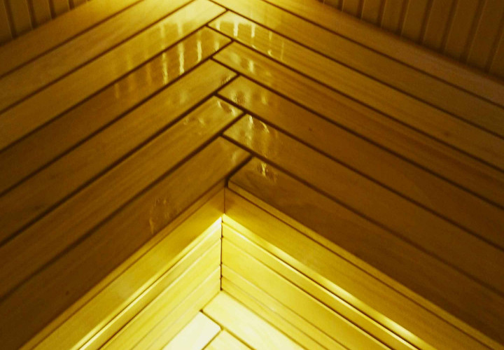 Sauna with Abachi Wood
