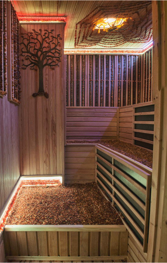 Infrared sauna with amber therapy - Infrared saunas