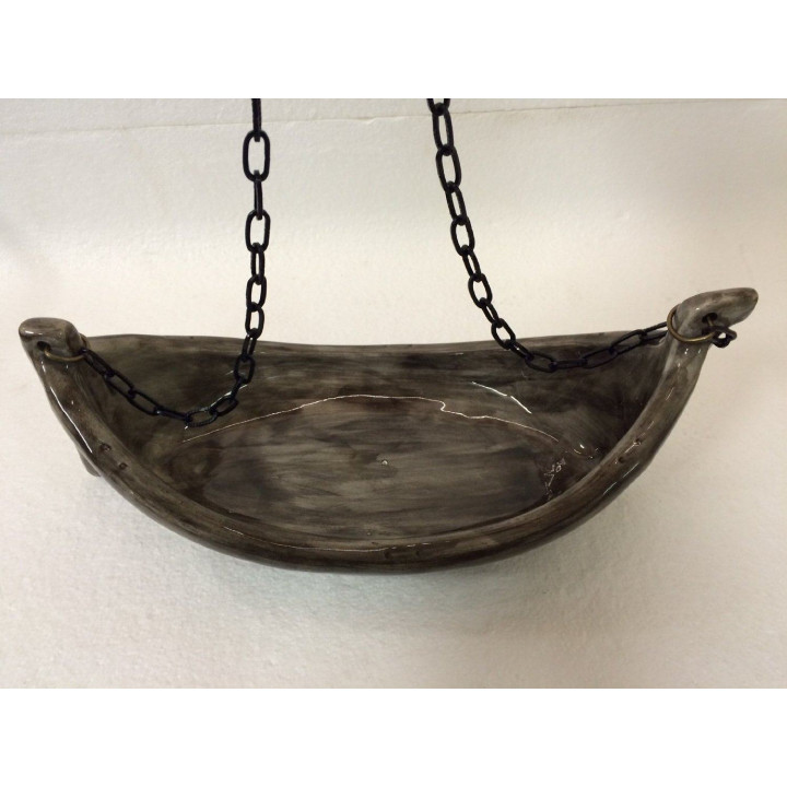 Ceramic container for scents - Viking boat