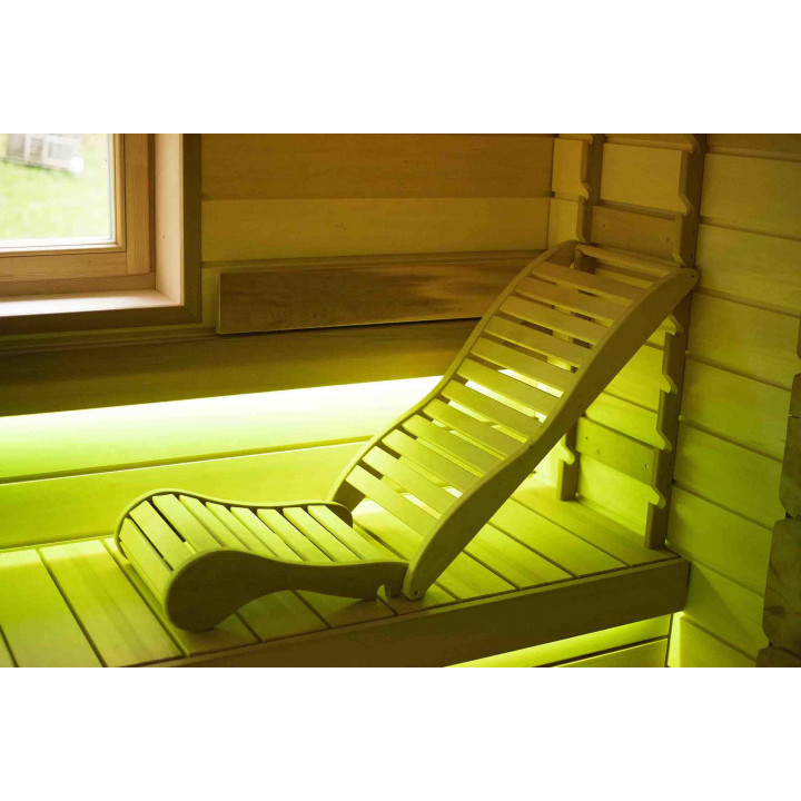 Relaxation bunk for sauna, cedar
