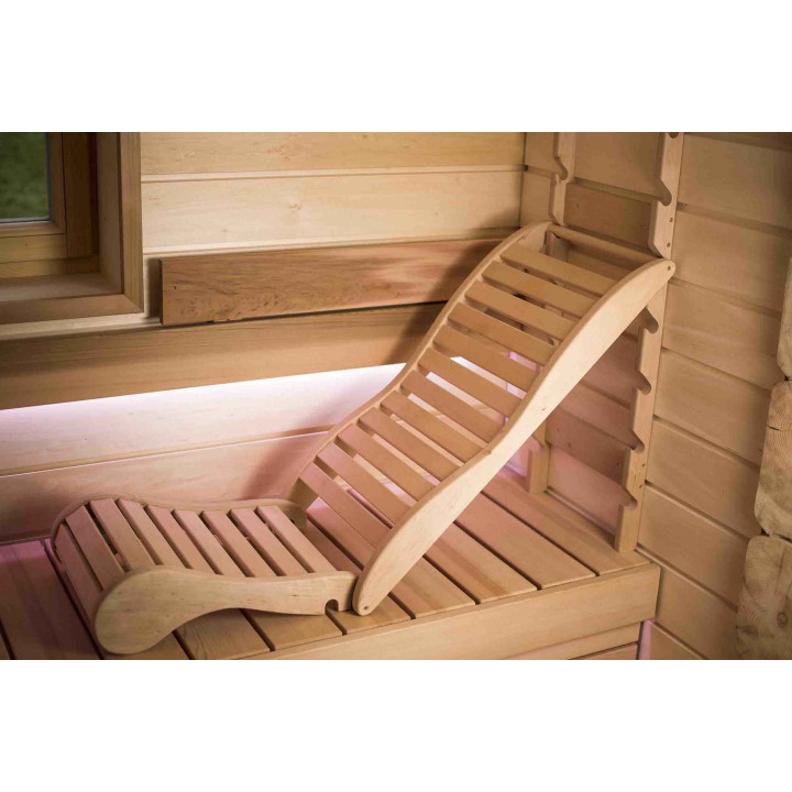 Relaxation bunk for sauna, cedar