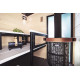 HARVIA Duo glass wall 9 x 21, including frame, aluminum grey