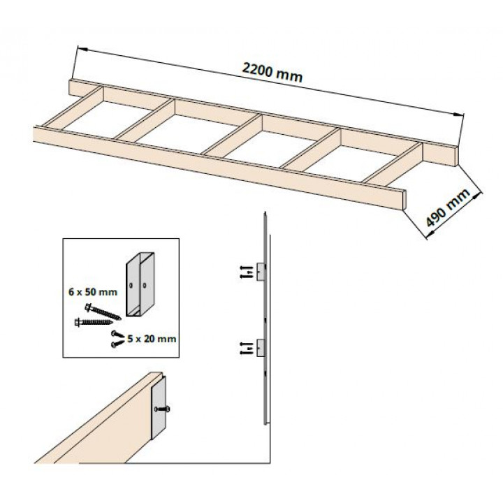 TAIVE bench frame unit