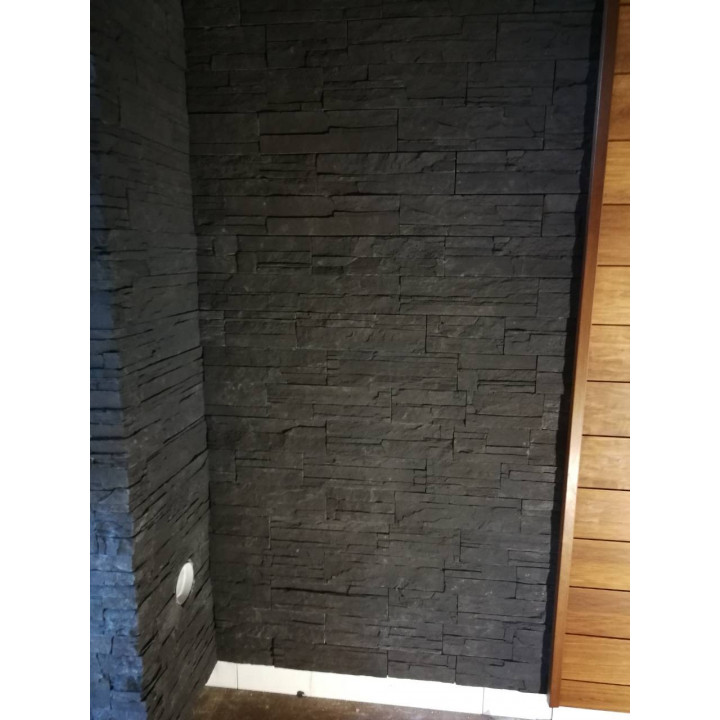 Decorative wall stones GS-SIERRA, black