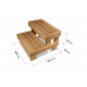 Sauna bench - staircase HS 2, alder