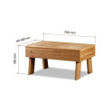 Sauna bench - staircase HS 1, thermo-aspen - 1