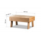 Sauna bench - staircase HS 1, alder
