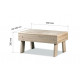 Sauna bench - staircase HS 1, aspen