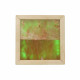 Himalayan salt light LED RGB, cedar wood
