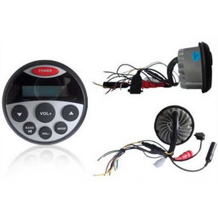 Music center without speakers, waterproof