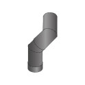 HARVIA elbow 45°, black - 1 HARVIA elbow 45°, black - 1