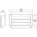 Saunaled LED-light 320TRL 8W - 1 Saunaled LED-light 320TRL 8W - 1