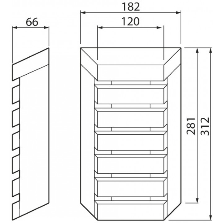 Saunaled LED-light 180TRL 8W