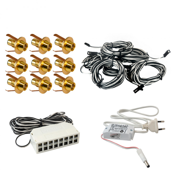 Sauna lightning Led Lite 9, gold