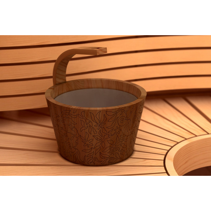 SAWO steamwater pail, cedar, 4 l