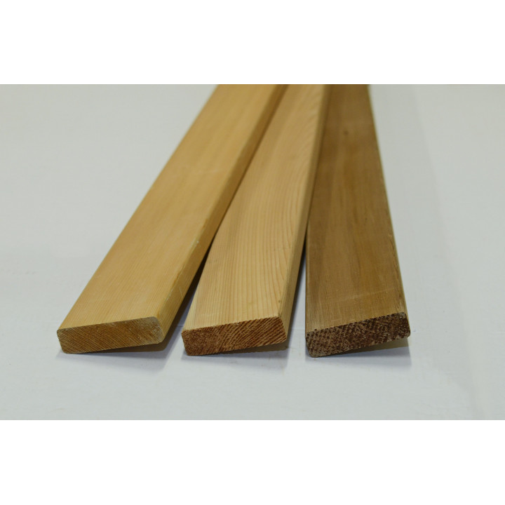 A bunk board, 26 x 89 mm, cedar