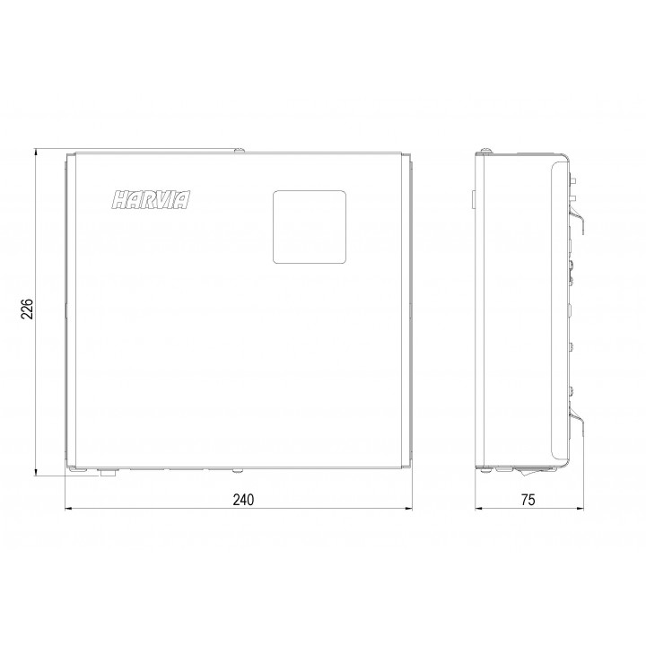 Electric sauna heater control panel - HARVIA C170VKK
