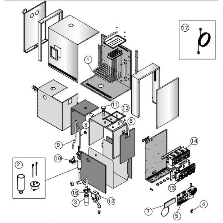 Spare parts - for steam generator Harvia HGP - Gasket for the heating element set
