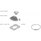 Rain flange HARVIA