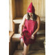 Sauna apron for female - BURGUNDY