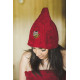 Cotton sauna hat - BURGUNDY