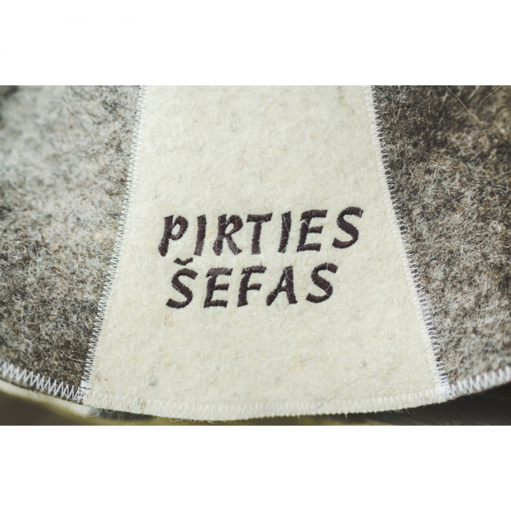 Sauna hat - PIRTIES ŠEFAS, striped