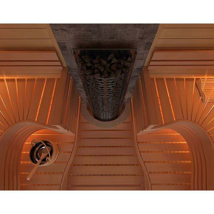 Electric sauna heater – SAWOTEC Tower Wall, without control unit 6 kW