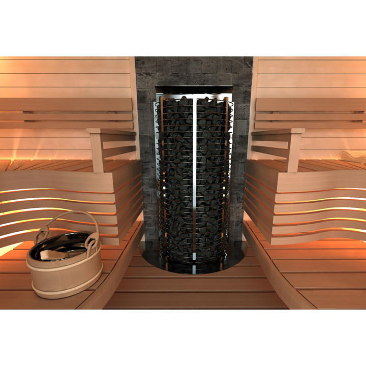 Electric sauna heater – SAWOTEC Tower Wall, without control unit 6 kW
