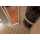 Electric sauna heater – SAWOTEC Tower Corner, with control unit
