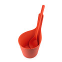 RENTO bioplastic multicolor pails and ladles set 5 l - 3 RENTO bioplastic multicolor pails and ladles set 5 l - 3