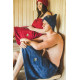 Sauna apron for female - BURGUNDY