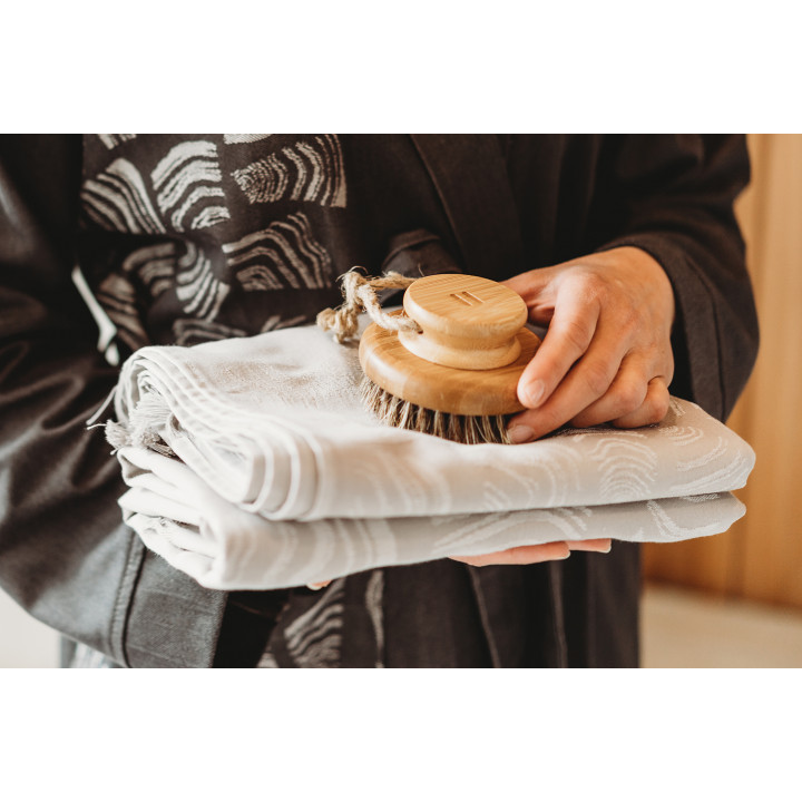 Bamboo body brush RENTO, round