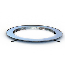 Embedding flange - for HELO Rocher heaters, chrome steel  Embedding flange - for HELO Rocher heaters, chrome steel