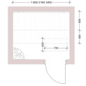 Modular sauna bench STANDART, Thermo-aspen - 3 Modular sauna bench STANDART, Thermo-aspen - 3